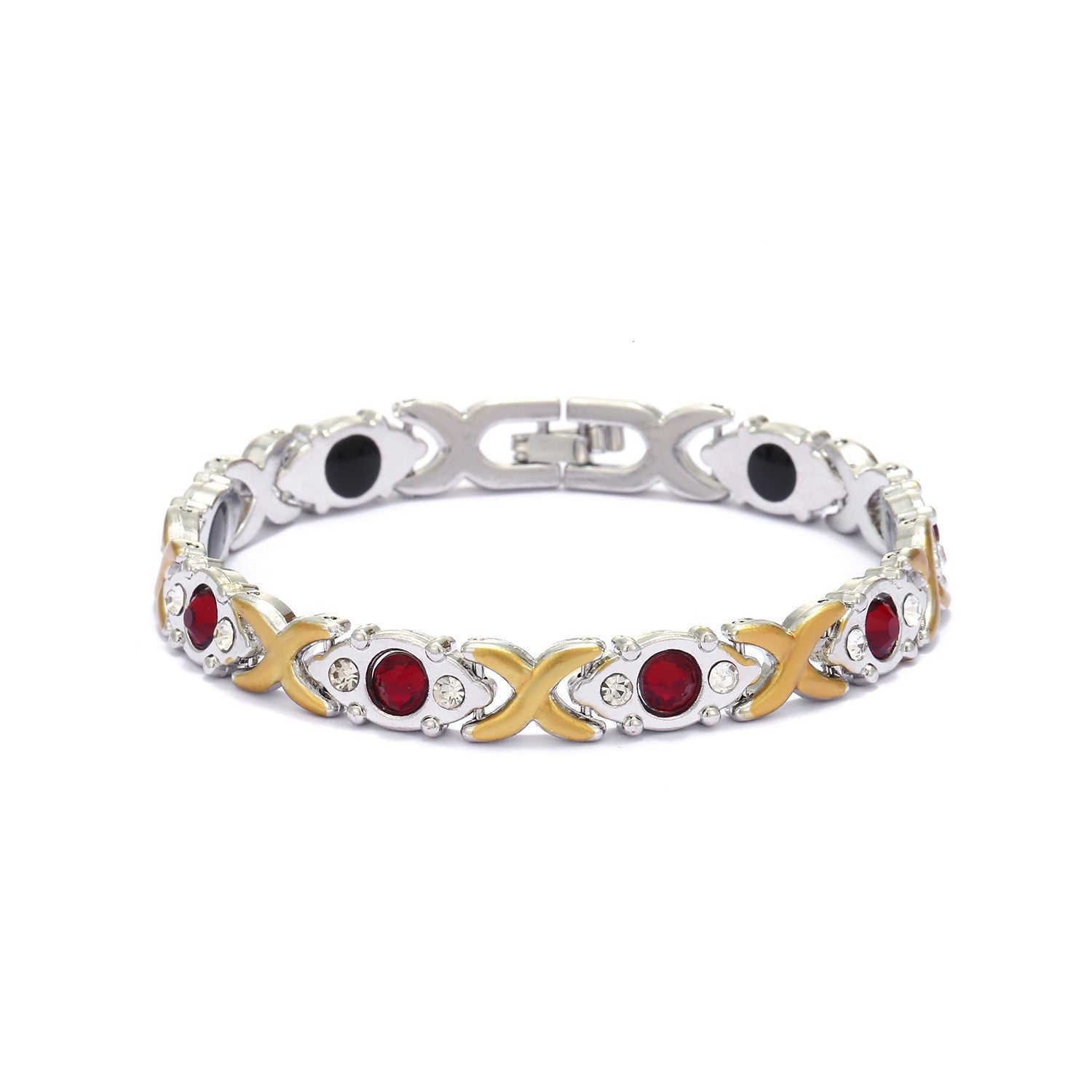 Wholesale detachable energy magnet bracelet alloy diamond adjustable bracelet