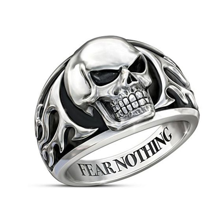 Wholesale Fearless Wind Skull Men' s Ring