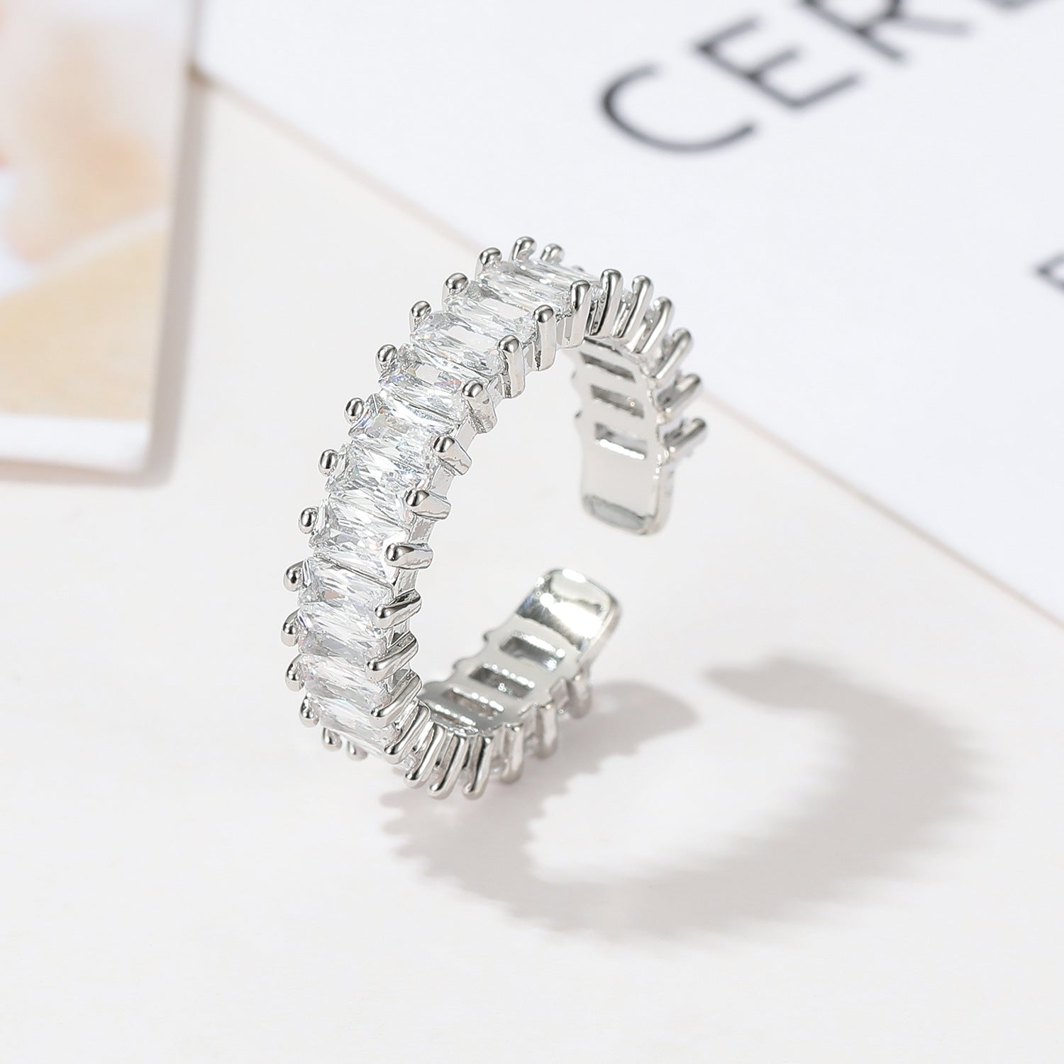 Wholesale  diamond ring row Diamond ring female zirconl ring