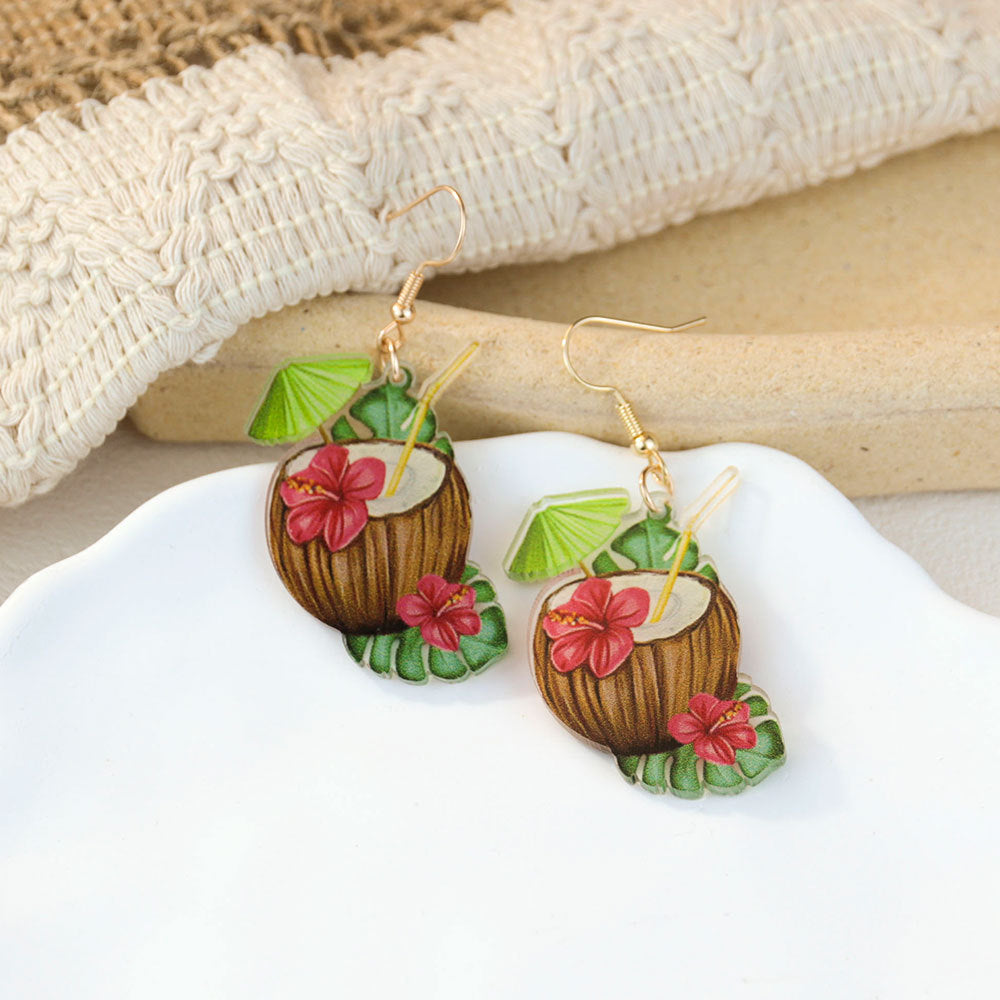 Wholesale Water Cup Acrylic Earrings