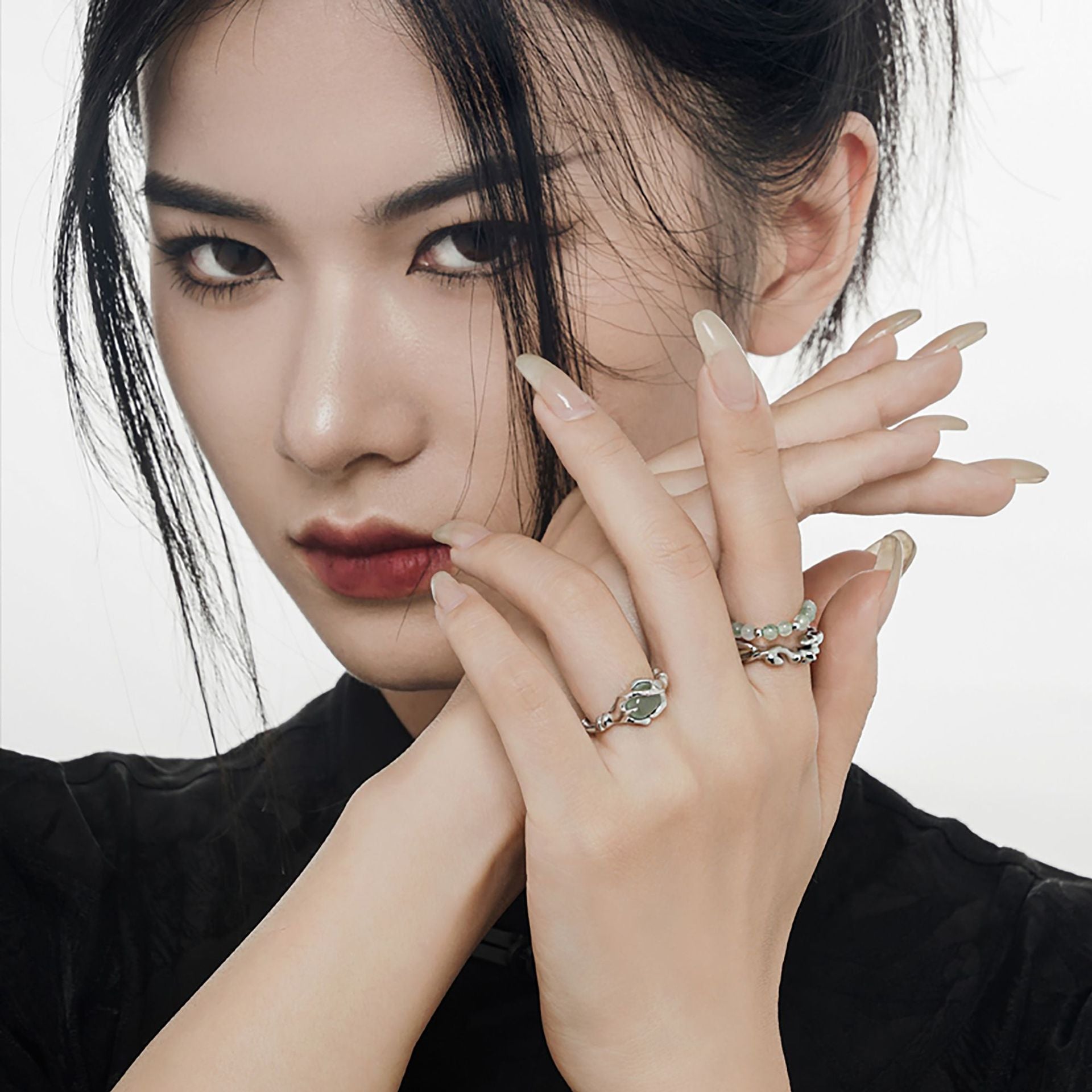 Wholesale Silver Bamboo Texture Ring