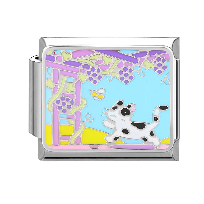 Wholesale Italian modular bracelet cartoon pet DIY