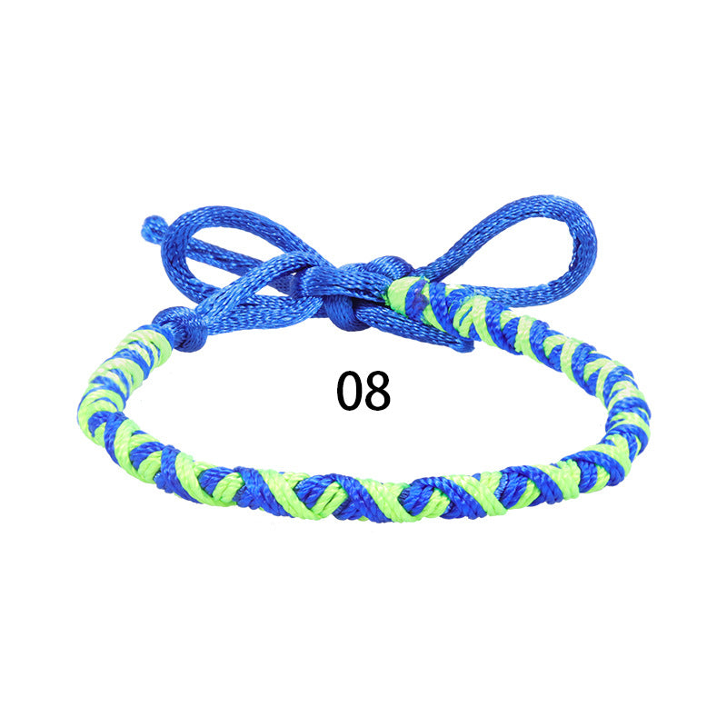Wholesale Bohemian Style Colorful Hand-woven Rope Wear Bracelet