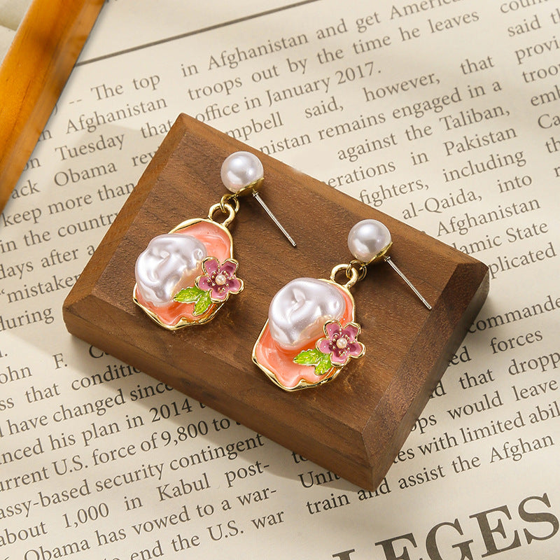 Wholesale Oil Painting Earrings Colorful Earrings