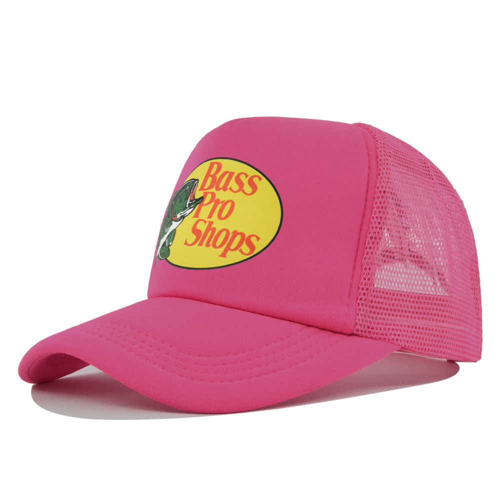 Wholesale Printed fish silk screen cap summer net Hat