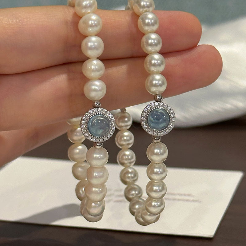Wholesale  silver pearl bracelet light luxury bracelet