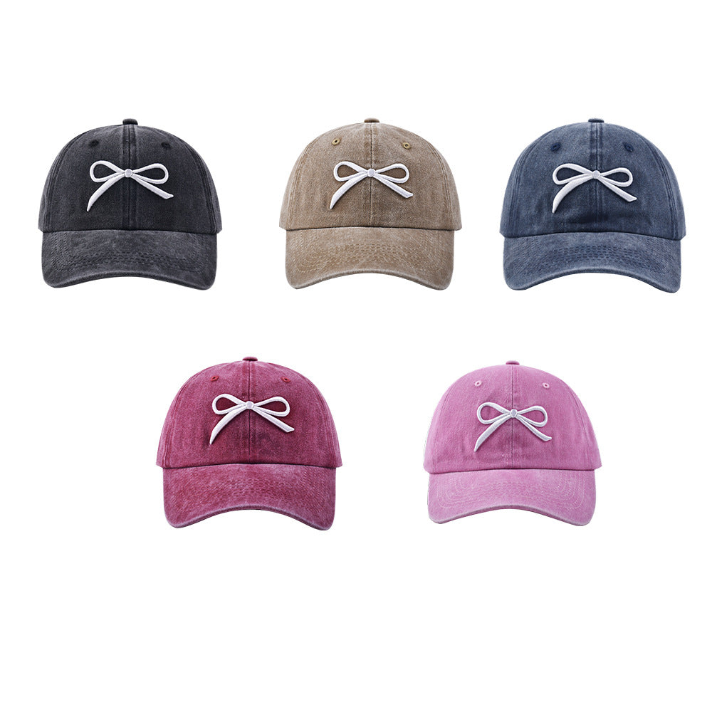 Wholesale Bow Hat Embroidery Baseball Cap ACC-HT-WenRan008
