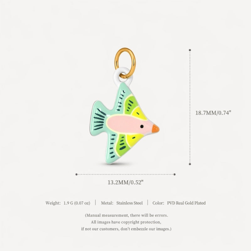 Wholesale Cute Cat Pendant Stainless Steel 18K Gold Plated DIY Jewelry Making Fashion Accessory Boutique Resale