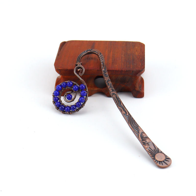 Wholesale Natural Stone Colorful Crystal Beads Conch Tree of Life Bookmark ACC-BM-HanX005