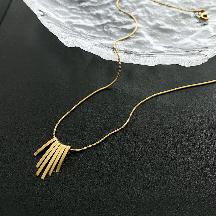 Wholesale Titanium Steel Necklace Rose Necklace ACC-NE-Yuxi016