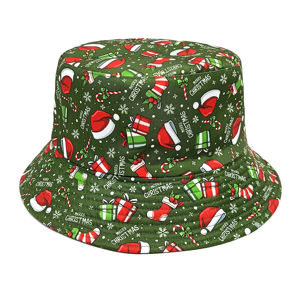 Wholesale Christmas Deer Snowflake Bucket Hat ACC-HT-ShunMa019