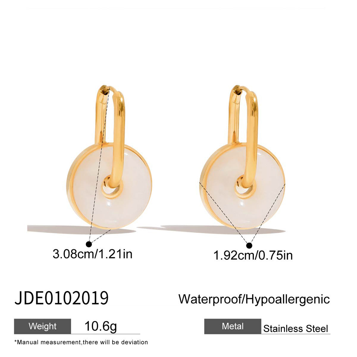 Wholesale Stainless steel earrings light luxury high-end earrings