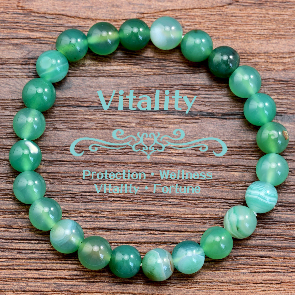 Wholesale Vintage Blue Stone Round Beaded Bracelet,  Women' s Elastic Stretch,  Fashion Accessory Gift for Resale