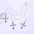 Wholesale  Bohemian Fashion Diamond Cross Earrings Necklace Set