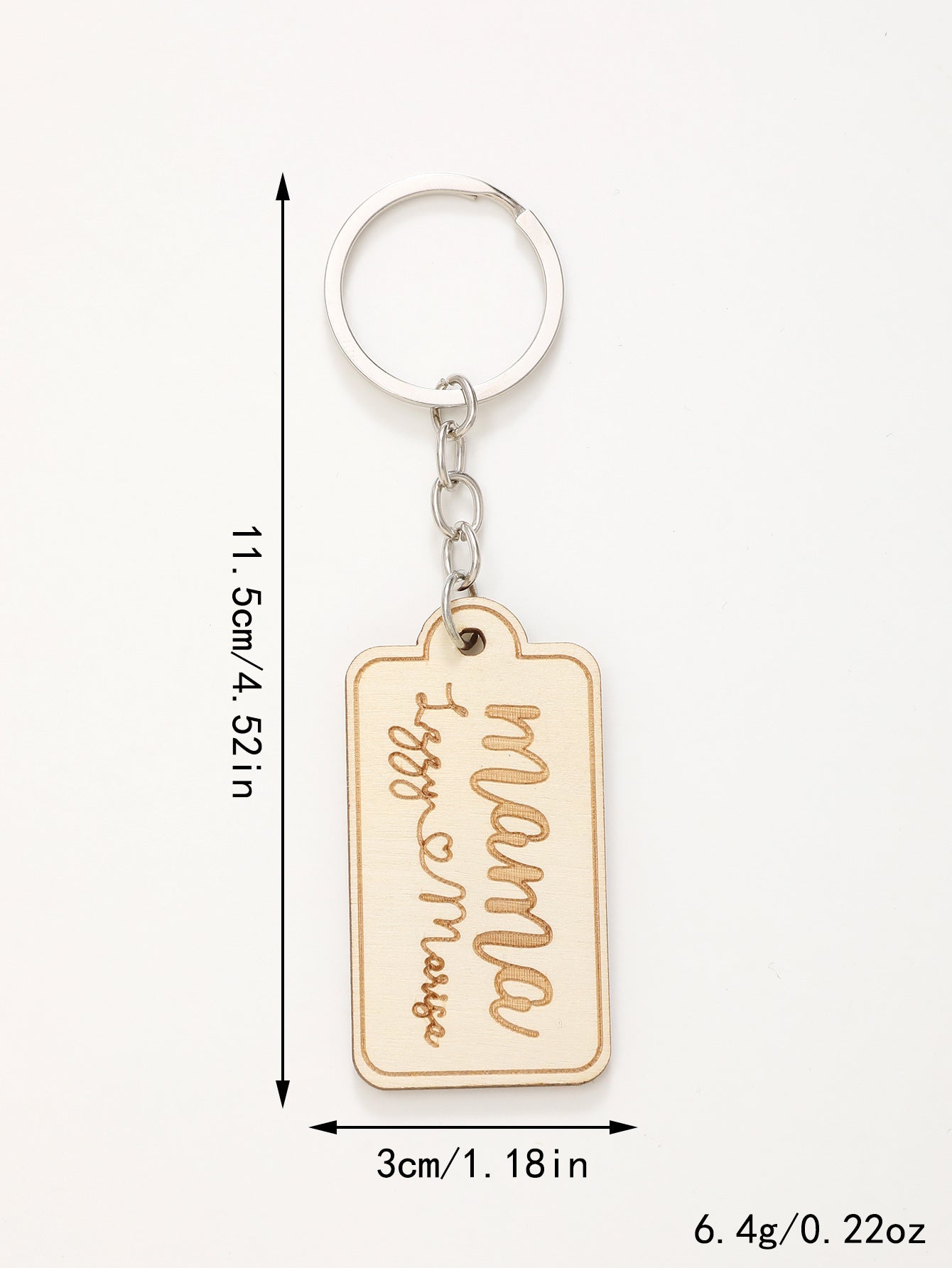 Wholesale MAMA Mother's Day Gift Wooden Keychain ACC-KC-YTian010