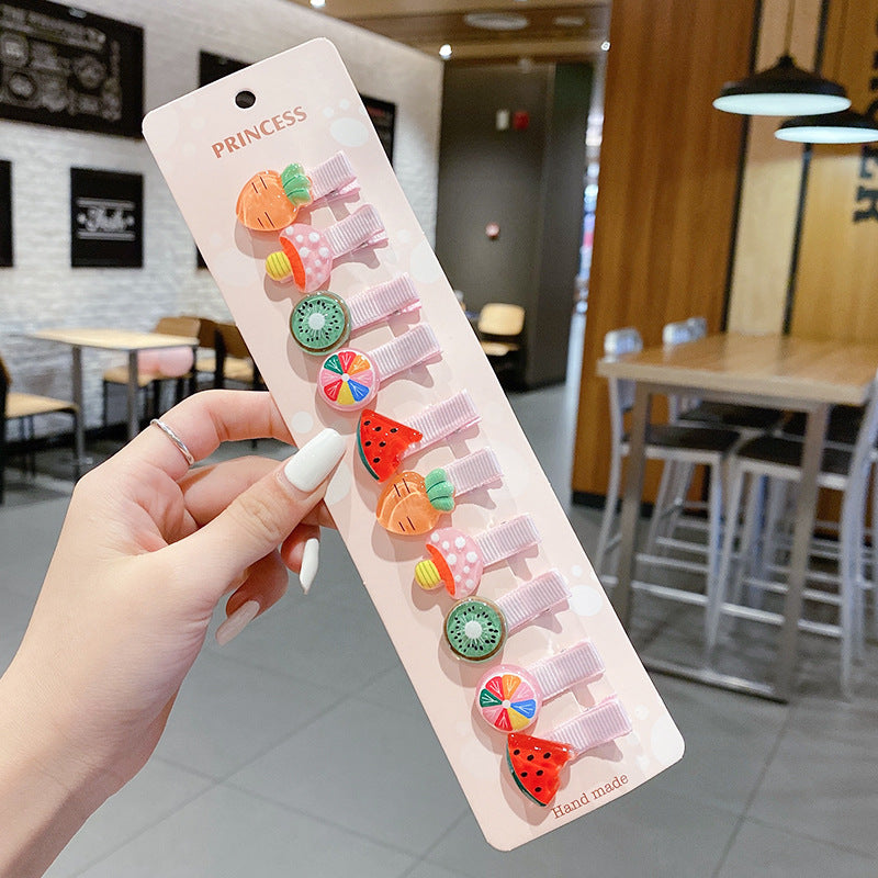 Wholesale Acrylic Cartoon cute  hairpin set