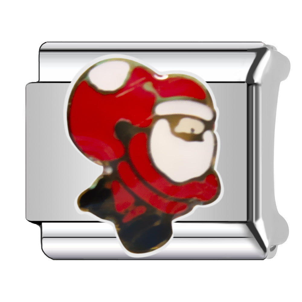 Wholesale Italian Charm Bracelet 9mm DIY  Christmas   Creative Stainless Steel Composable Bracelet