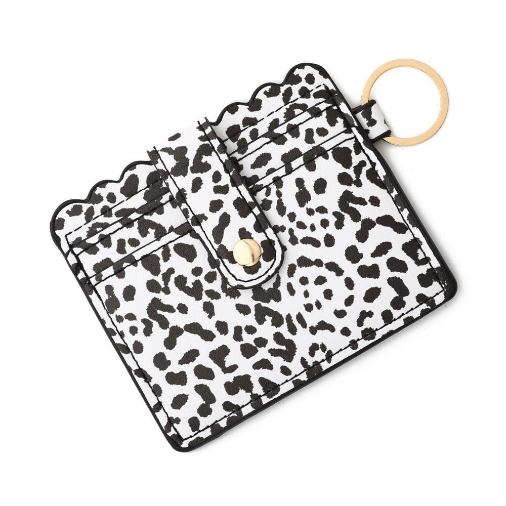 Wholesale Pu LeatherMultiple Card Slots Wristlet Keychain