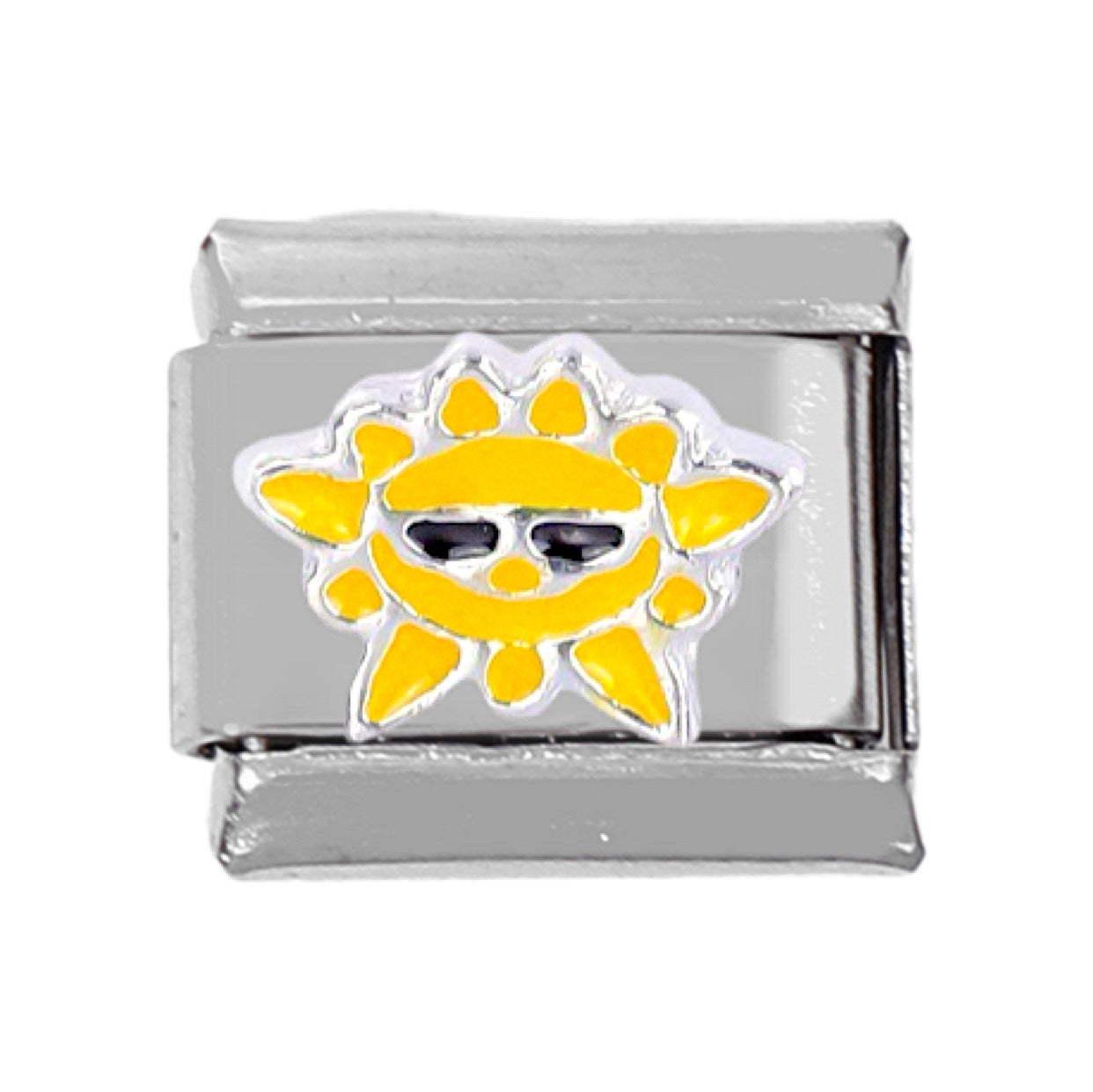 Wholesale 5pcs Italian Charm Bracelet 9mm DIY Splicing Snowflake Rainbow Star Moon Stainless Steel Composable Bracelet