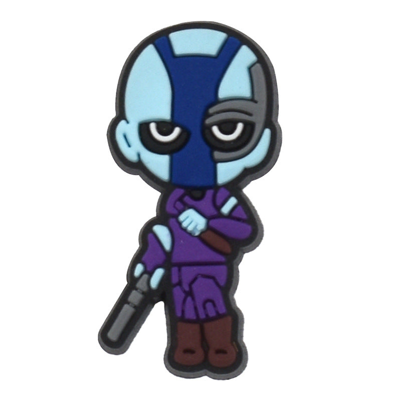 Wholesale Random 100pcs Animal PVC Soft Rubber Shoe Buckle Decoration ACC-SC-RYY074