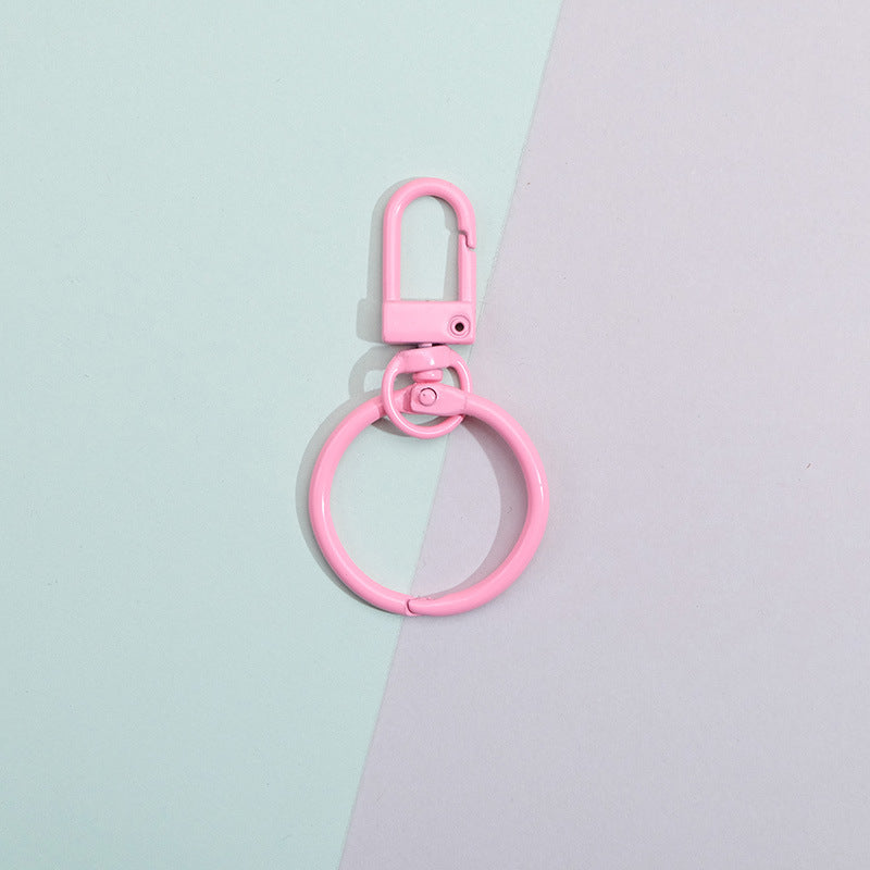 Wholesale 10pcs Colorful DIY Handmade Material Keychain Metal Accessories ACC-KC-QingMou005