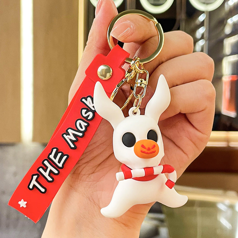 Wholesale Christmas Cartoon Cute PVC Soft Glue Keychains ACC-KC-XJY004