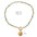 Wholesale Stainless steel Natural Stone Colorful Beaded Necklace