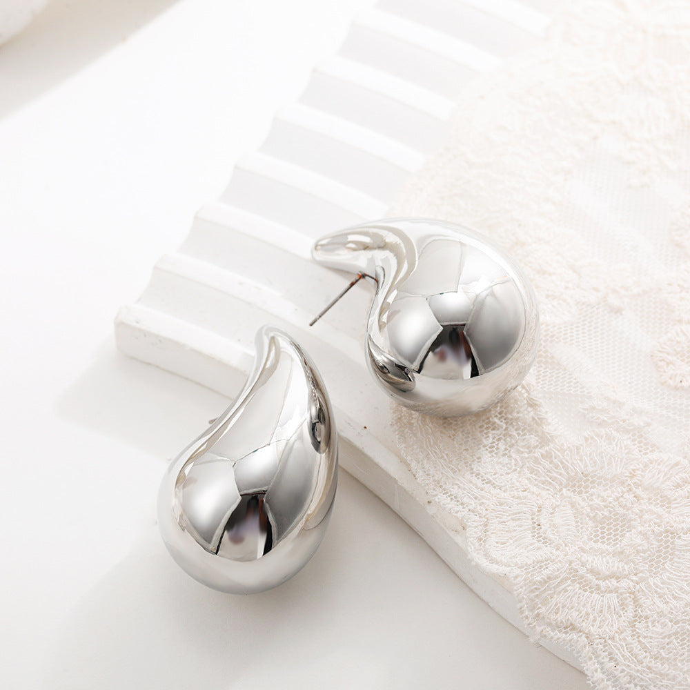 Wholesale  Stainless Steel Water Drop Earrings