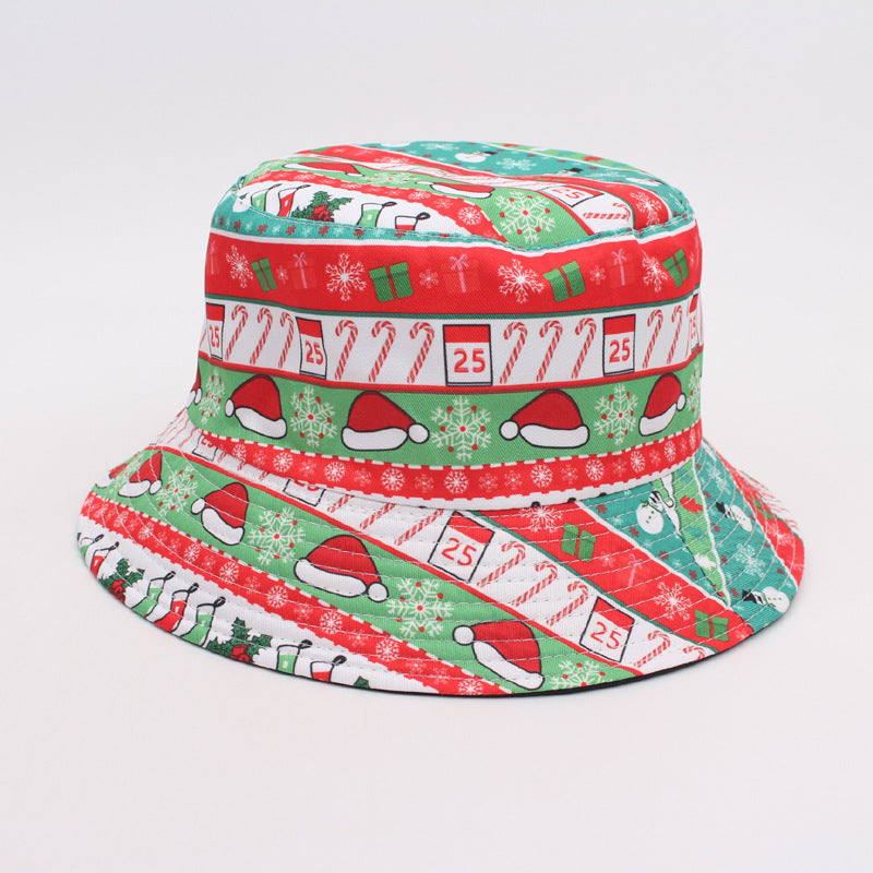 Wholesale Christmas Elements Double-sided Bucket Hat ACC-HT-Wenh001