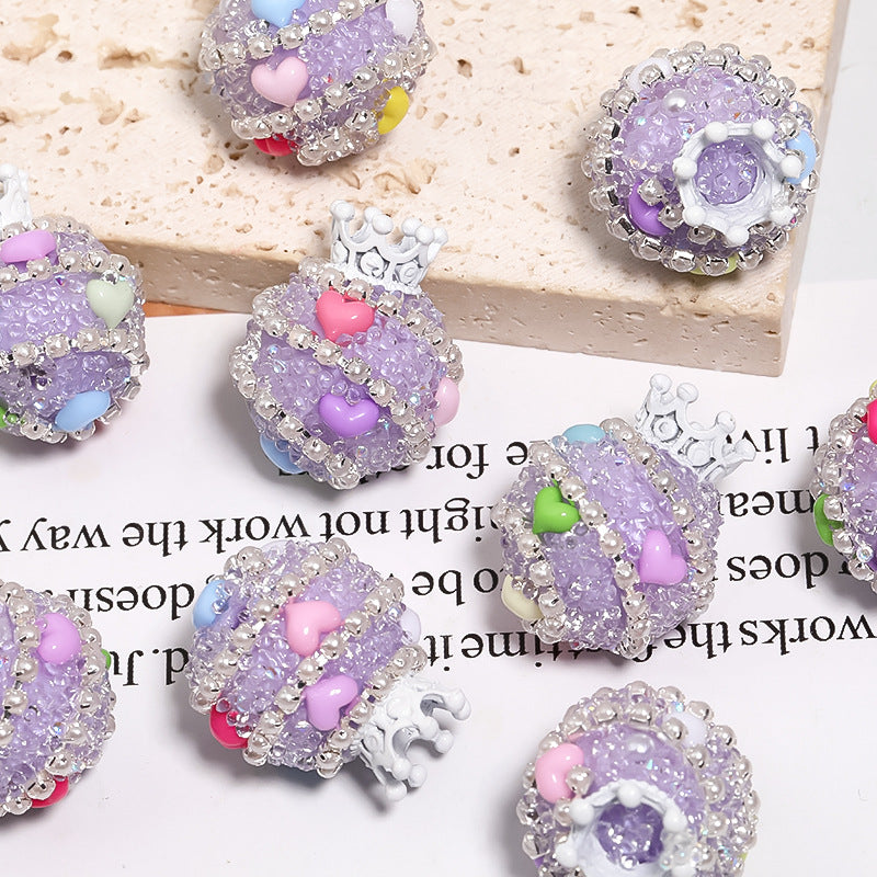 Wholesale 5pcs Crystal Beads with Straight Holes