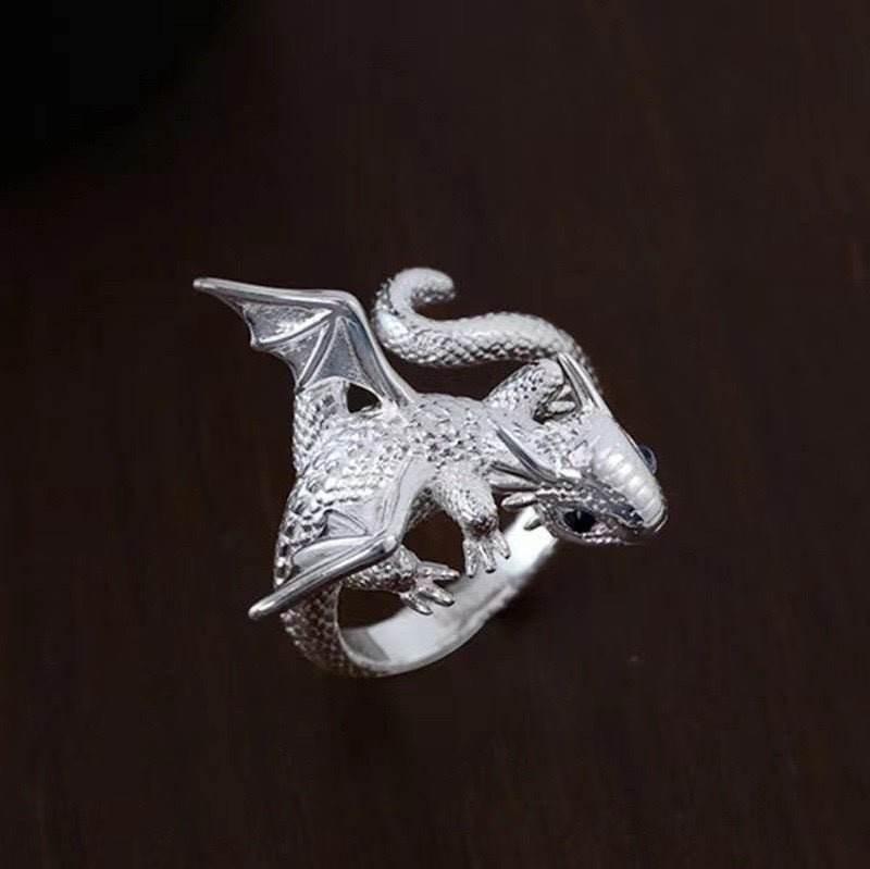 Wholesale Cross-Border Dragon Animal Shaped Ring Cute Ring Women' s Fashion Personality Sexy Niche Design Cool Style Index Finger Ring