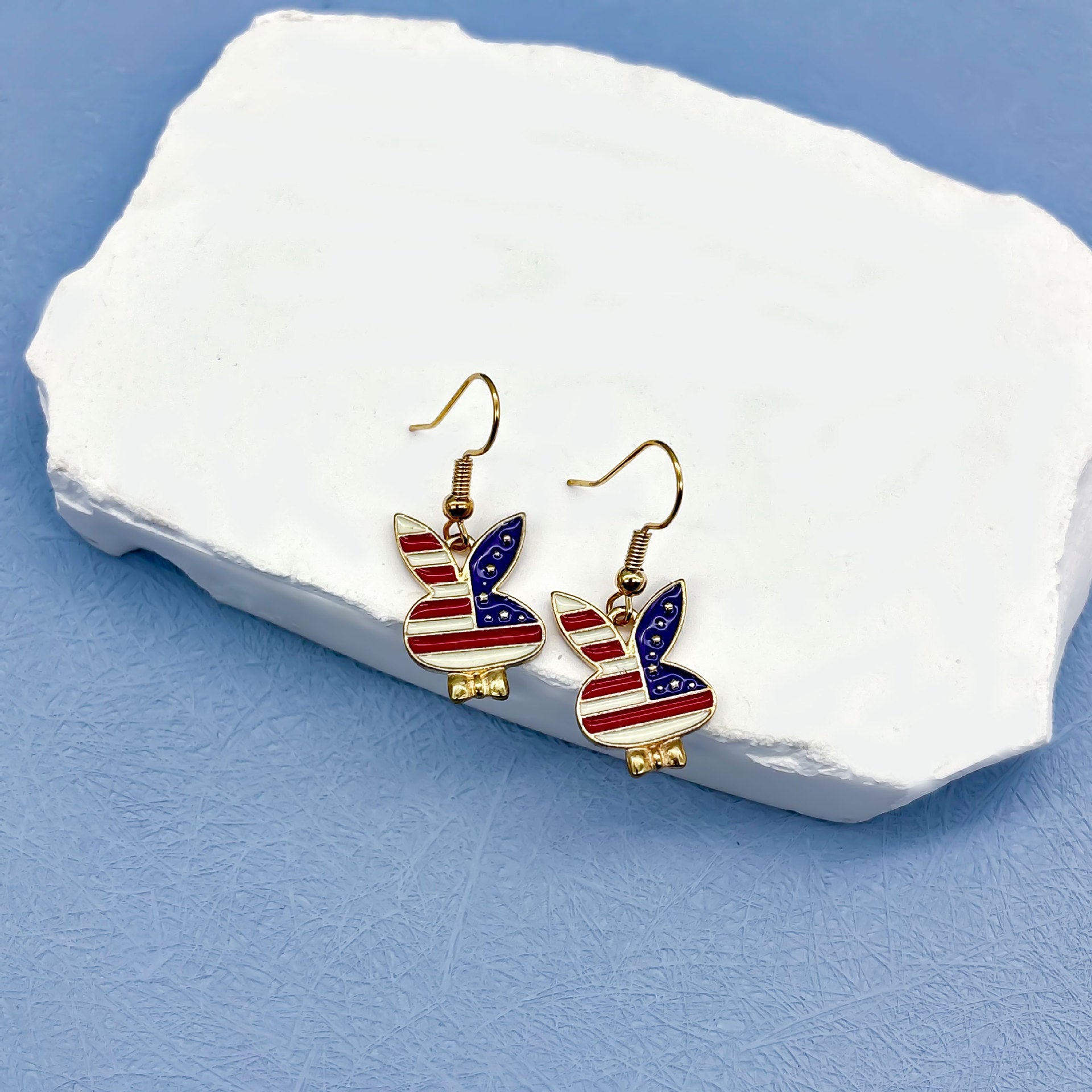 Wholesale Several Zinc Alloy Long Earrings for Independence Day