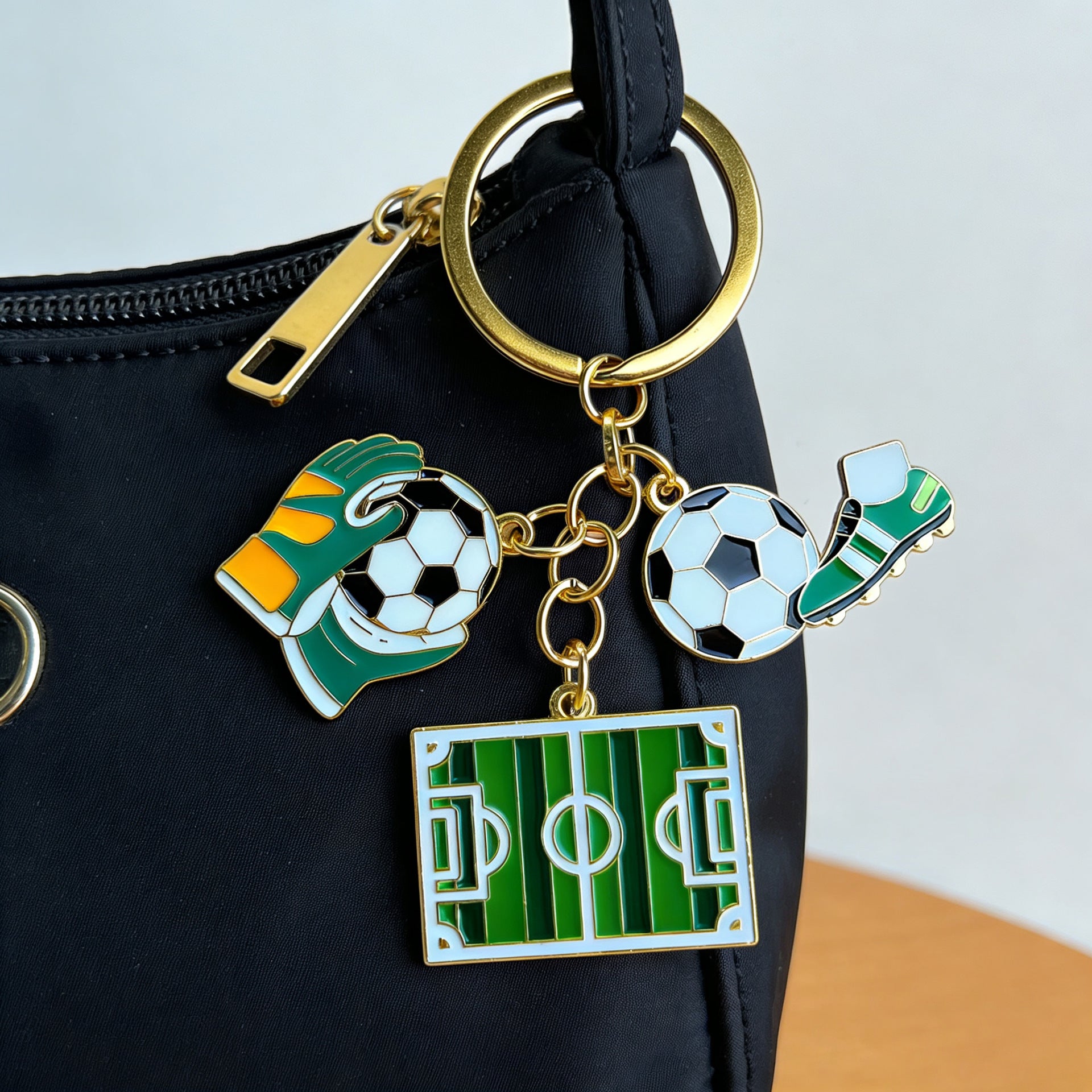 Wholesale 2 US Canada Mexico World Cup Alloy Pendant Keychain