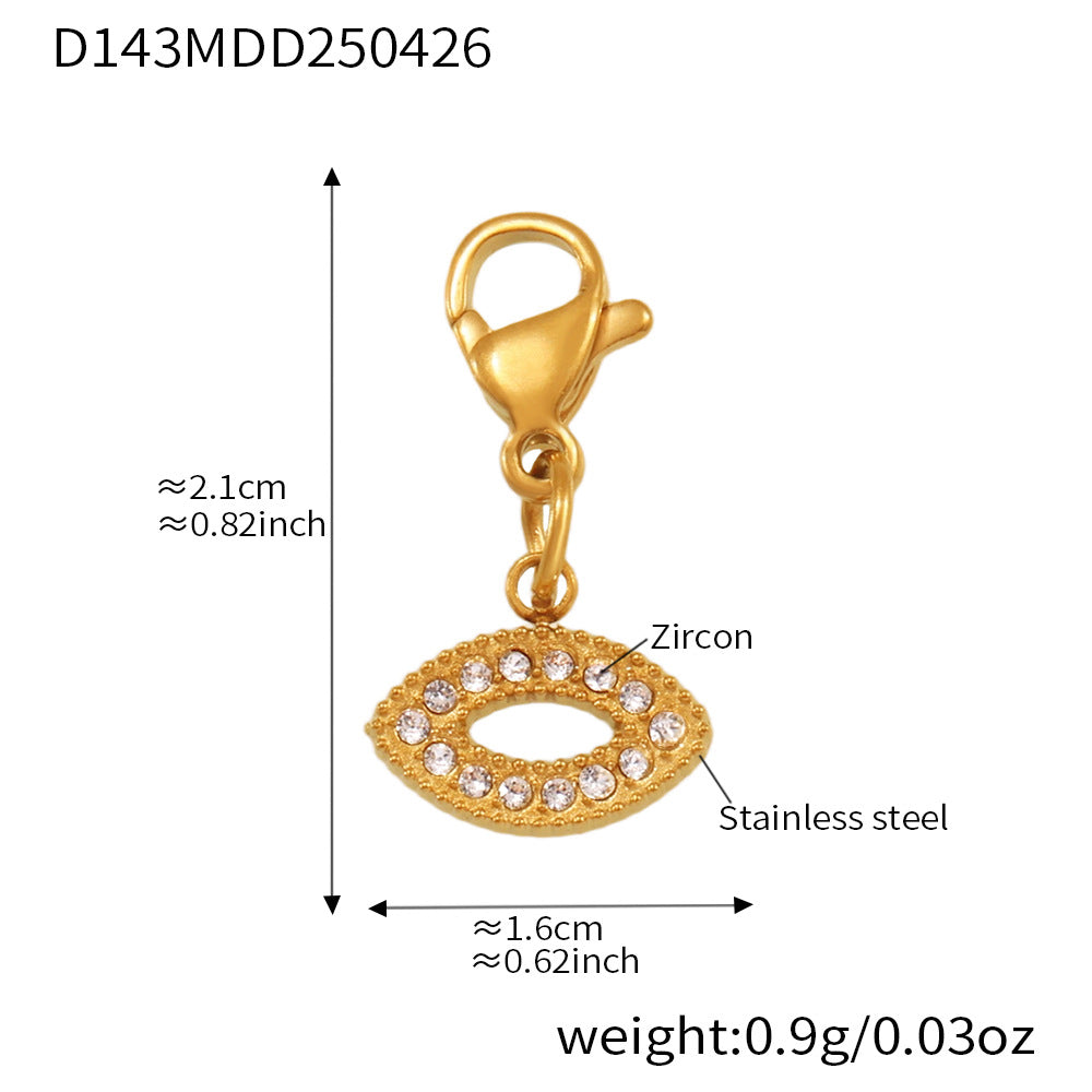 Wholesale Stainless Steel  Creative Gold Plated with Diamond Star DIY Multi-accessory Bracelet