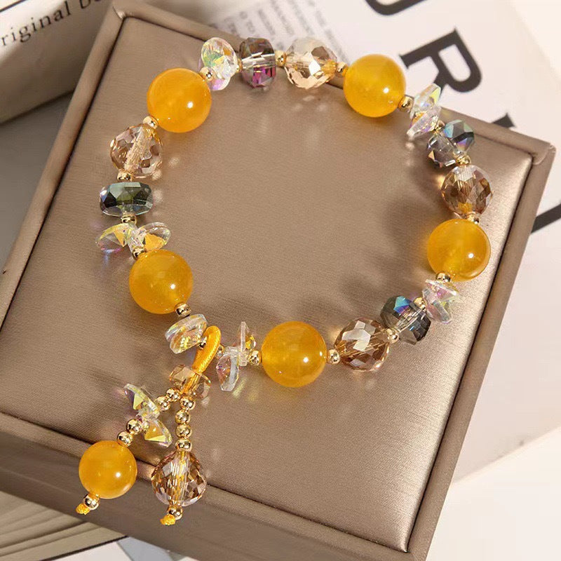 Wholesale Crystal Aquamarine Bracelet,  Niche Design,  Fashion Accessory,  Gift