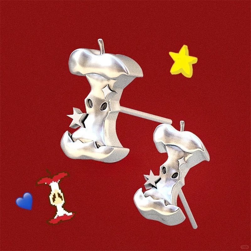 Wholesale  Cute Apple Nuclear Earrings