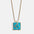 Wholesale Blue Turquoise Zodiac Enamel Stainless Steel Necklace