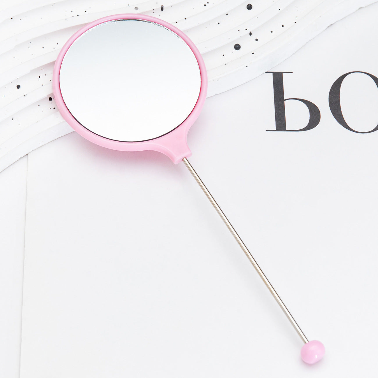 Wholesale DIY Beadable Handheld Mirrors Mini Round for DIY Beaded Crafts