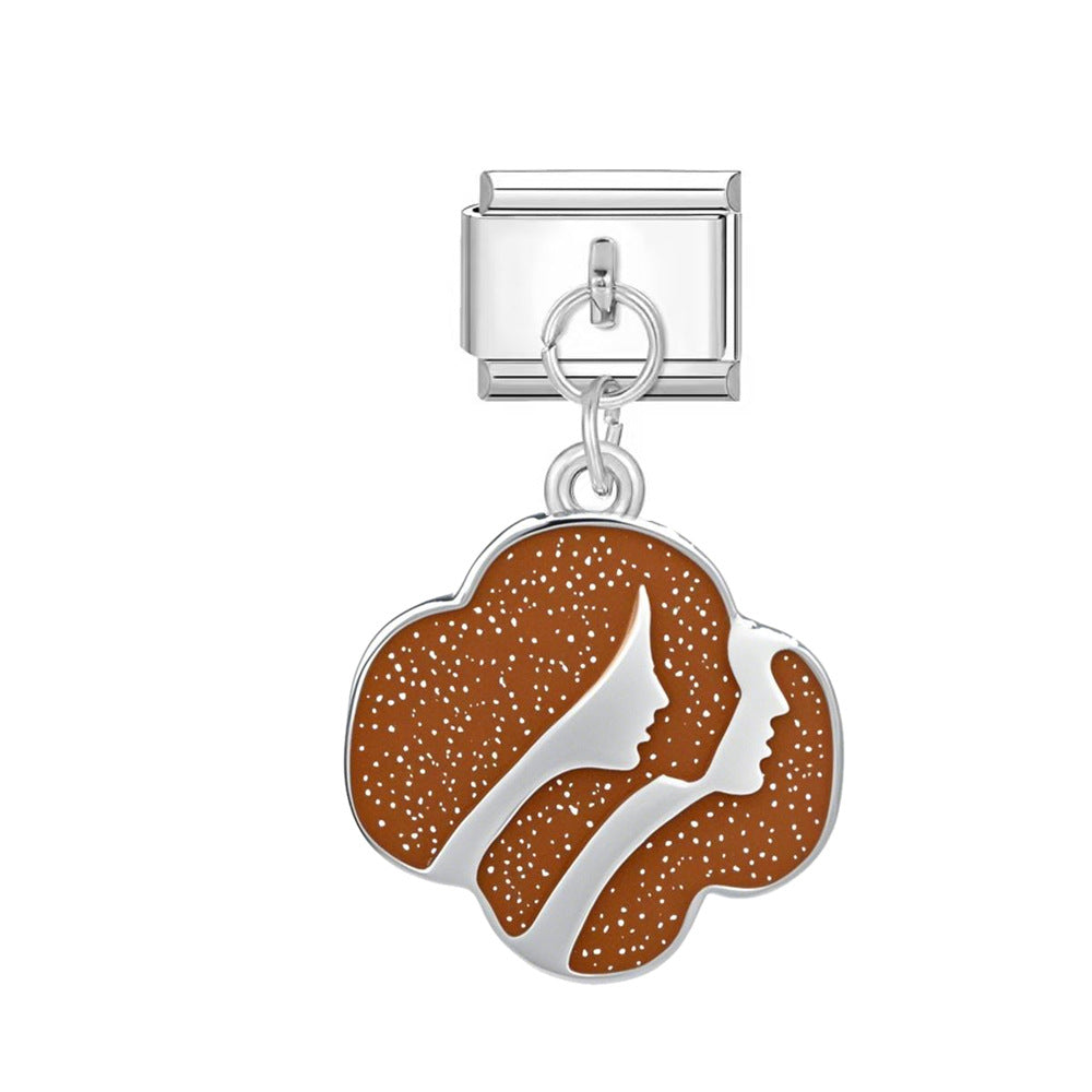 Wholesale Italian Charm Bracelet 9mm DIY Single Hook  Creative Stainless Steel Composable Bracelet