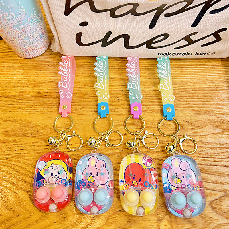 Wholesale Cartoon Water Ring Game Console Unzipped Acrylic Keychain ACC-KC-JuCai012