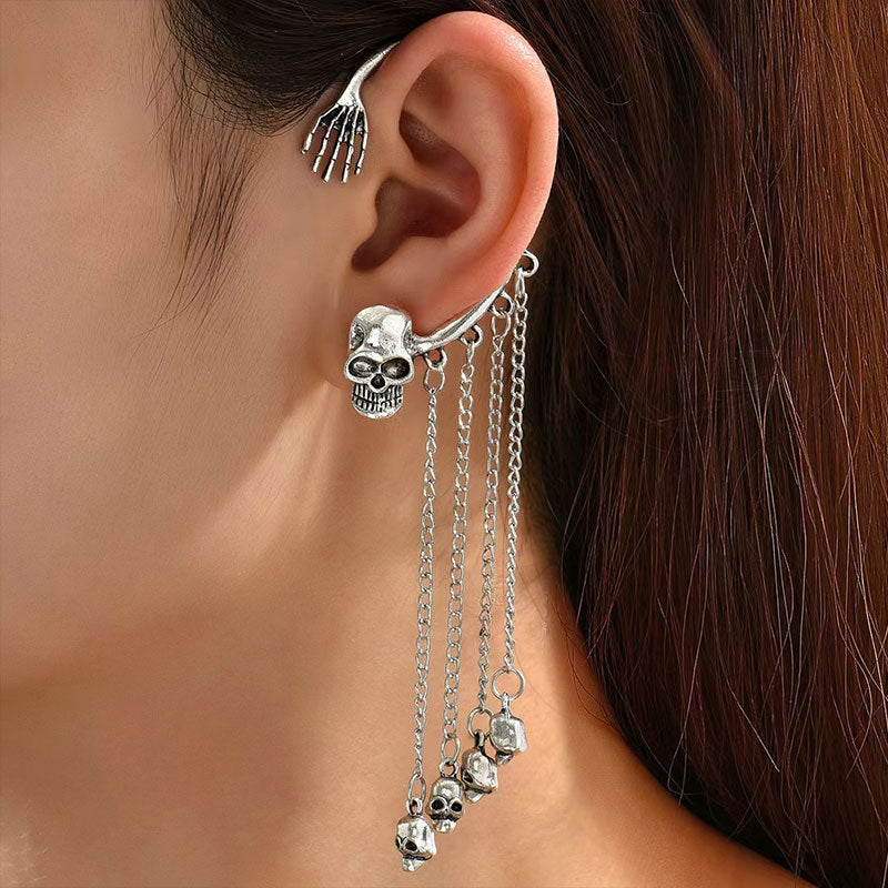 Wholesale  skull tassel earrings  animal earrings