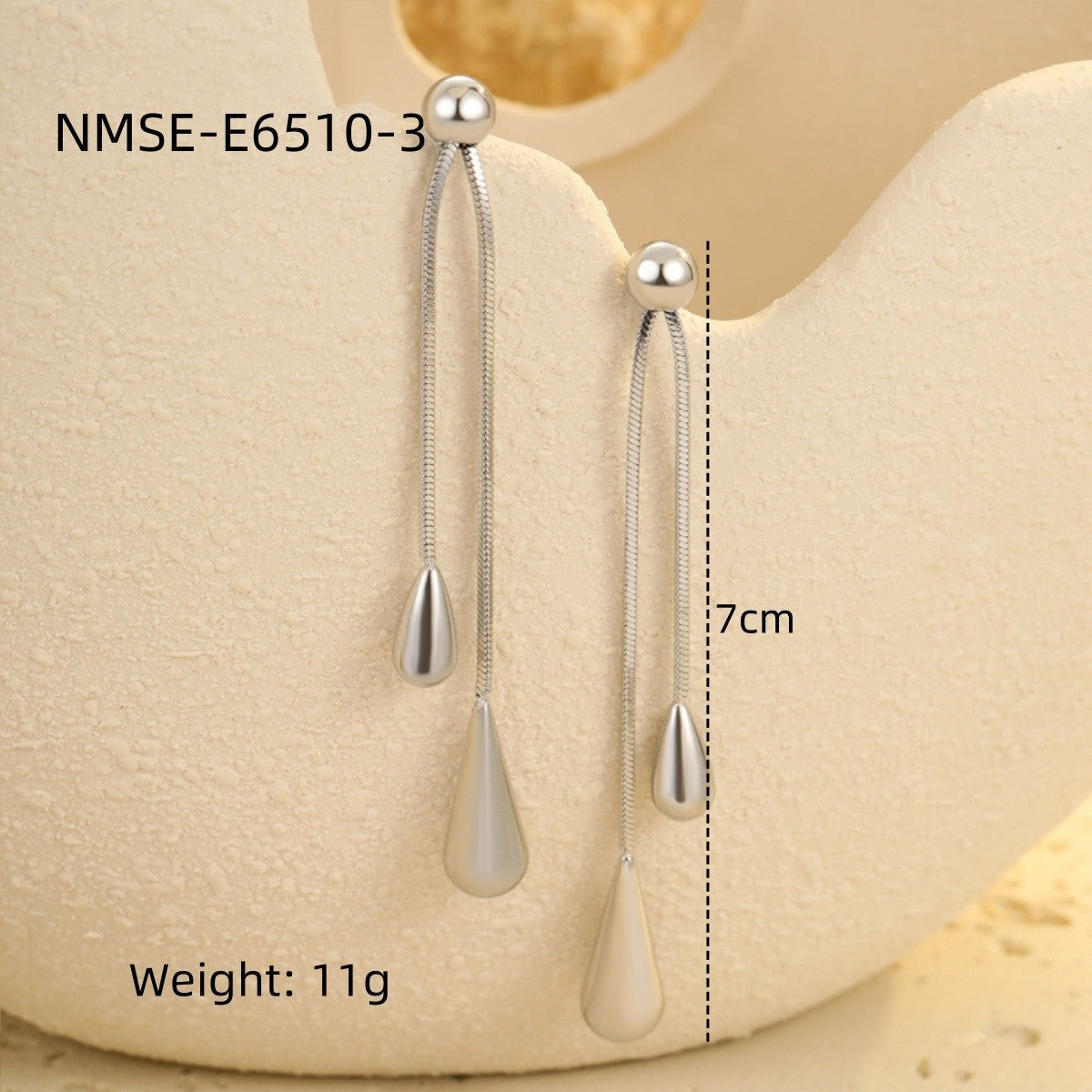 Wholesale Water Drop Earrings Stainless Steel Earrings