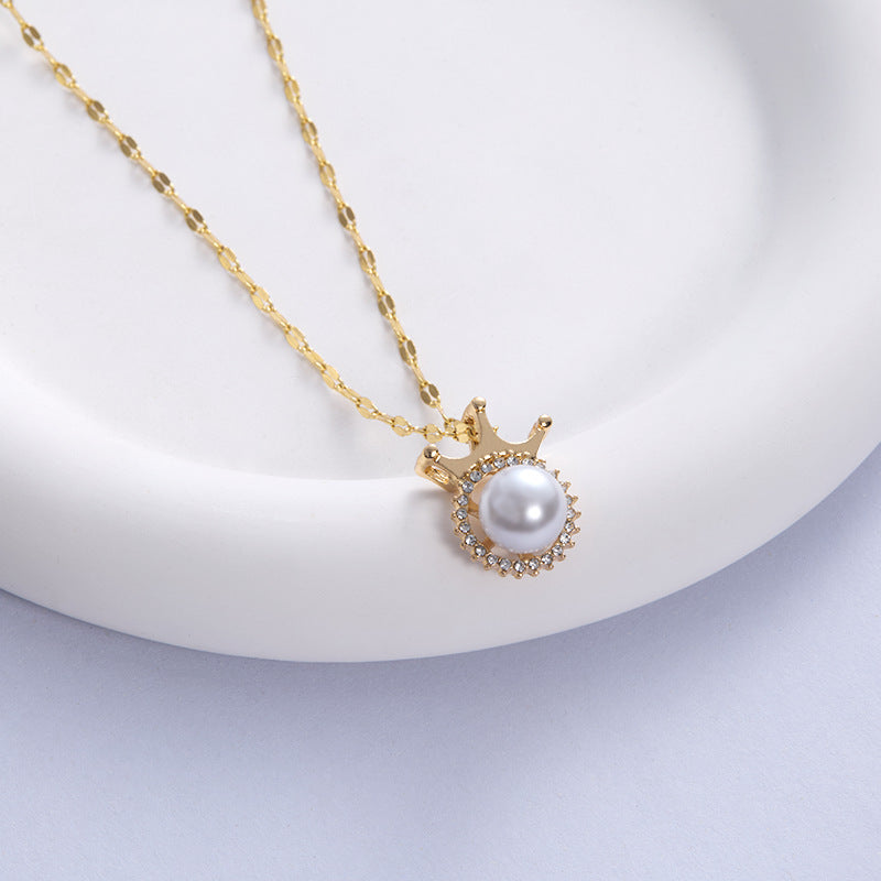 Wholesale  High-end Jewelry Women High-end Pearl Necklace Pearl Earrings  Jewelry suit