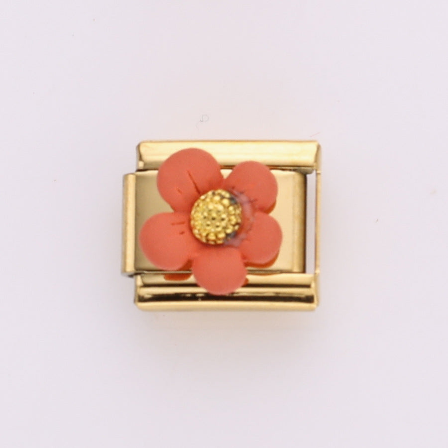 Bracelet de charme italien 10pcs 10 mm Bracelet composable en acier inoxydable 9 mm