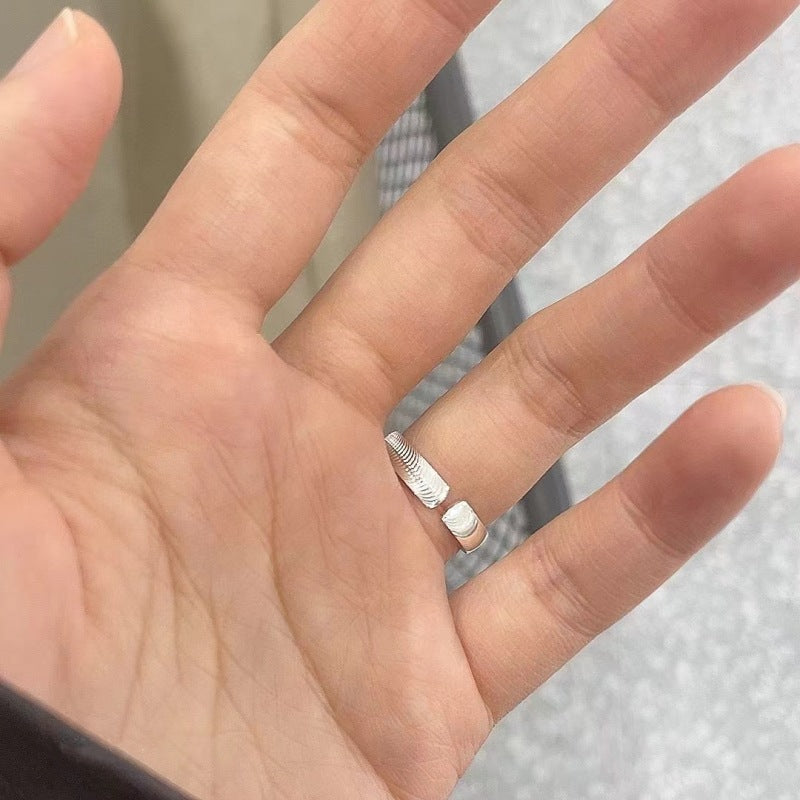 Wholesale Pure Silver 9999 Cat Eye Open Ring