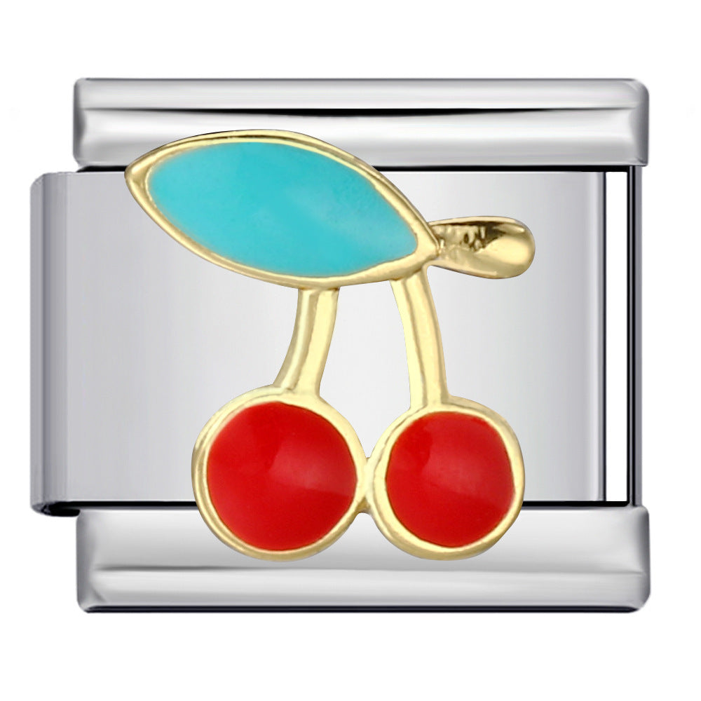 Wholesale Italian ModularChristmas Series  Stainless Steel DIY Bracelet