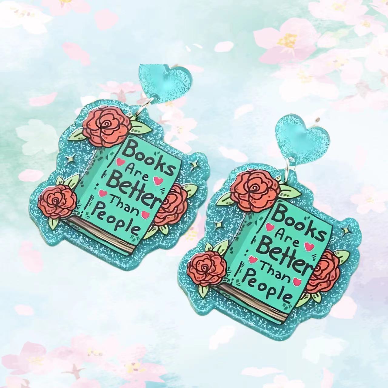 Wholesale color book acrylic earrings ACC-ES-AnDao002