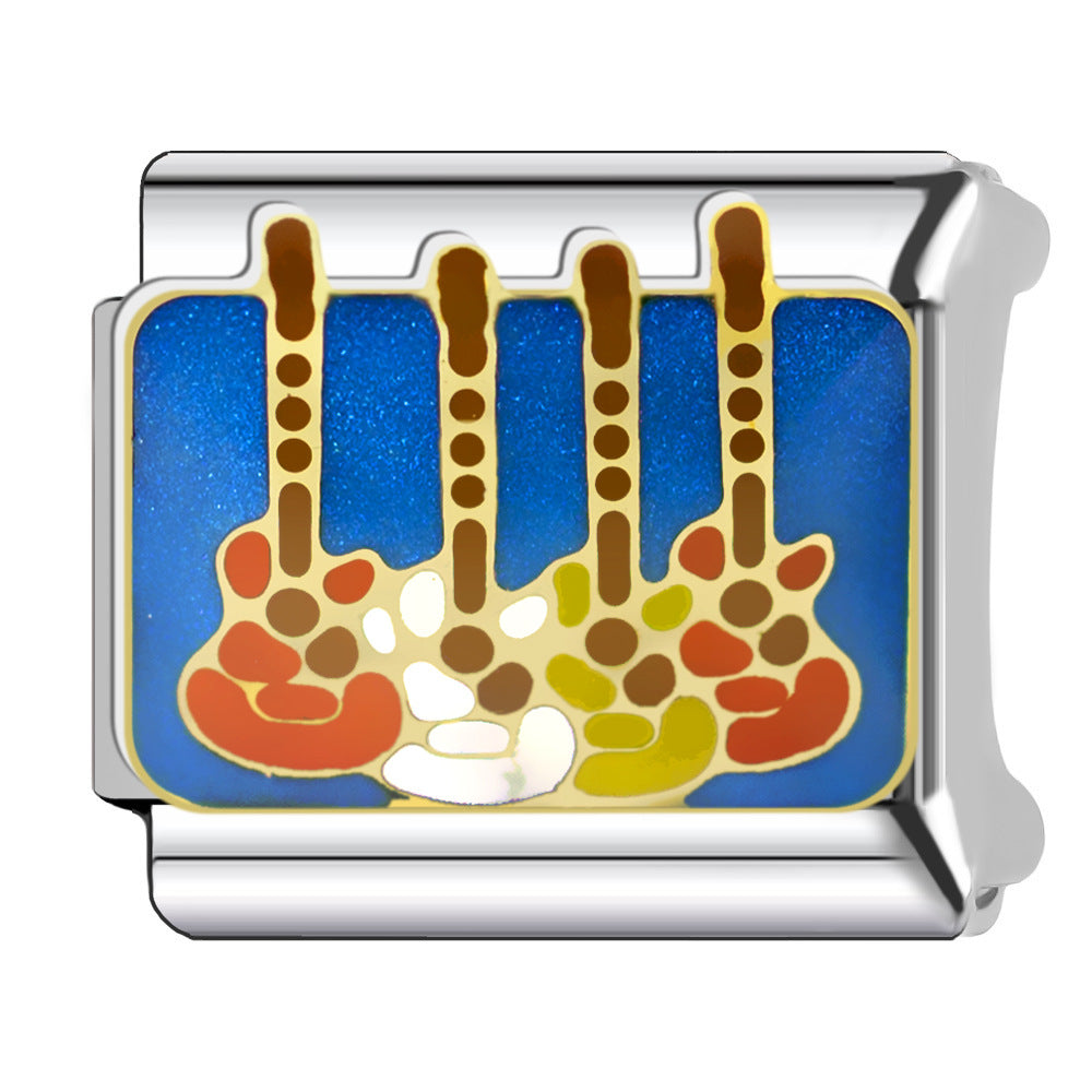 Wholesale Module DIY Watch Strap Piano Guitar Friends Niche Exquisite Ins Style Original Design DIY Module Bracelet