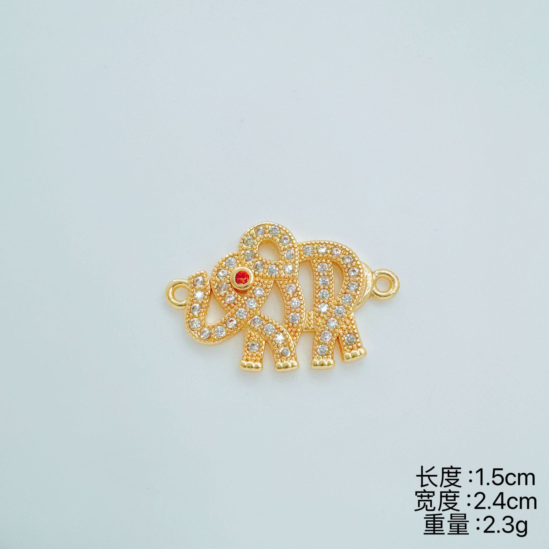 Wholesale Copper Electroplated Simple Elephant Pendant Necklace Fashion Jewelry Accessory