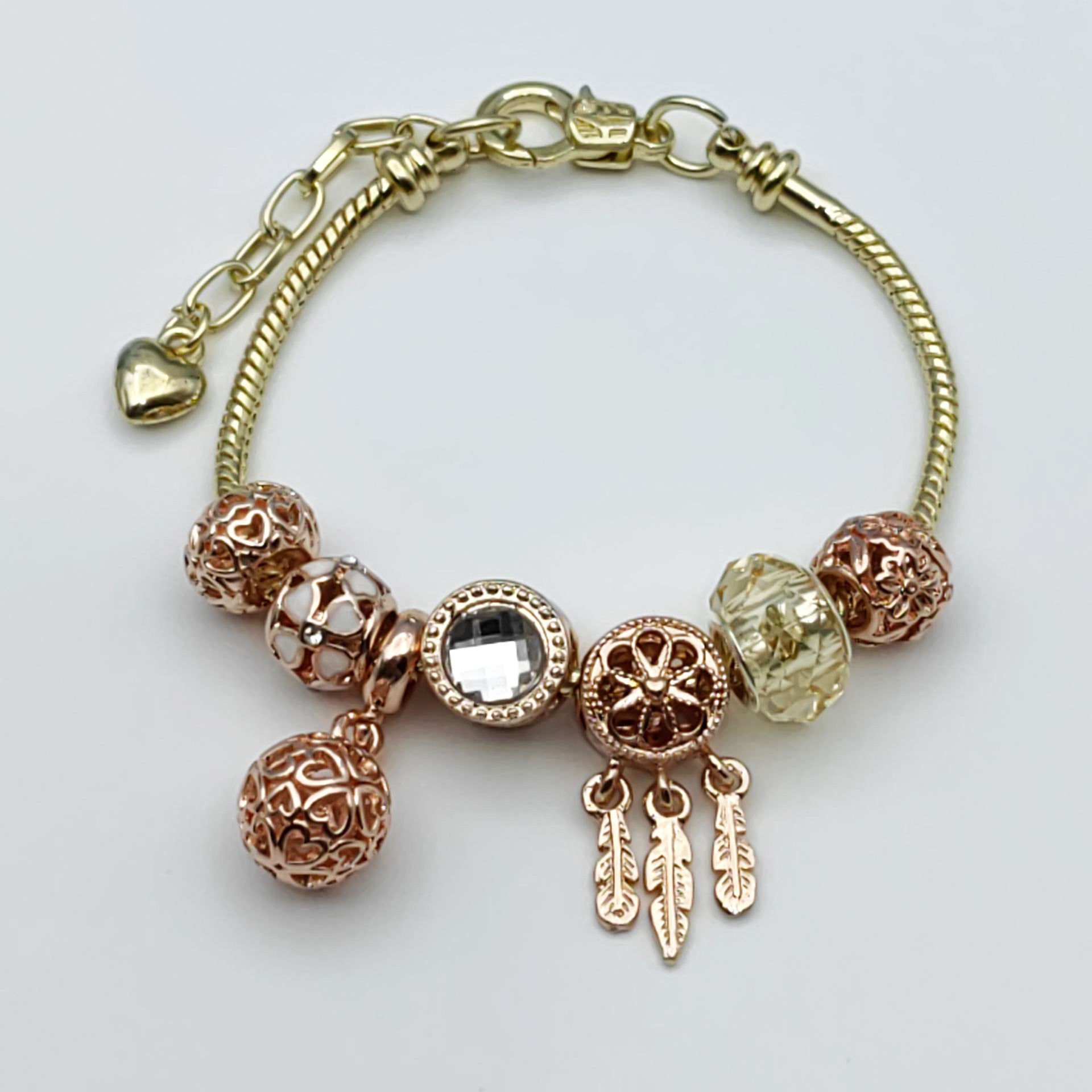 Wholesale Crystal Dream Catcher Flower Love Bracelet Beaded Bracelet ACC-BT-Mindin002